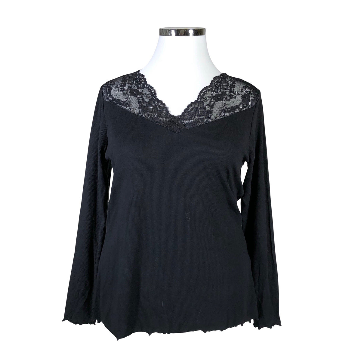 Unisex Fransa - Trikotaažist pluus, suurus 44 - Must (1)