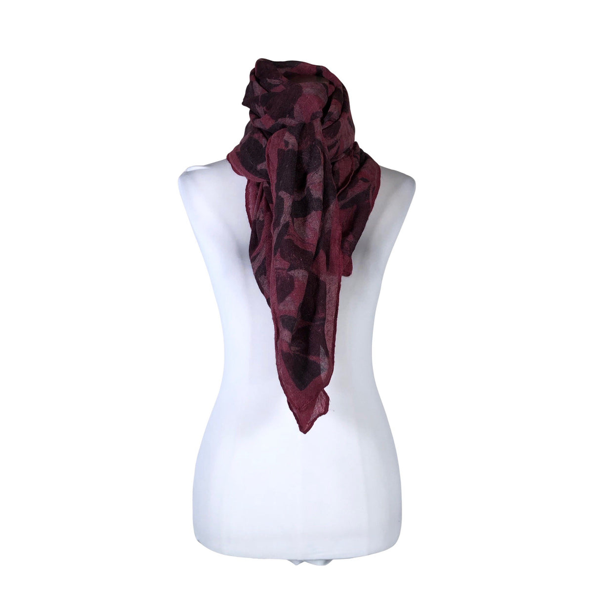 Unisex Voglia - Õhuke sall, suurus Maxi - Veinipunane (1)