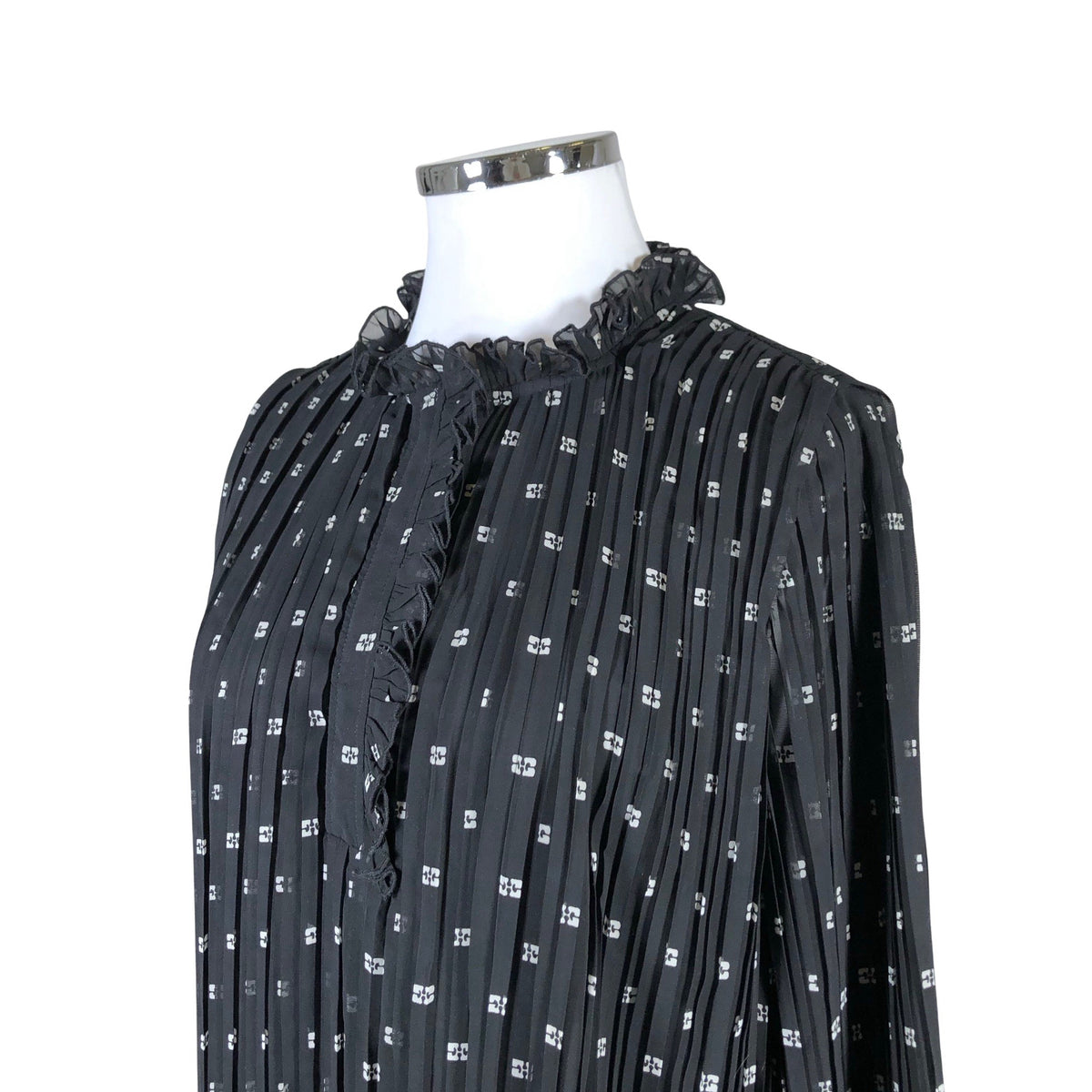 Unisex Ganni - Õhuke kleit, suurus 42 - Must (3)