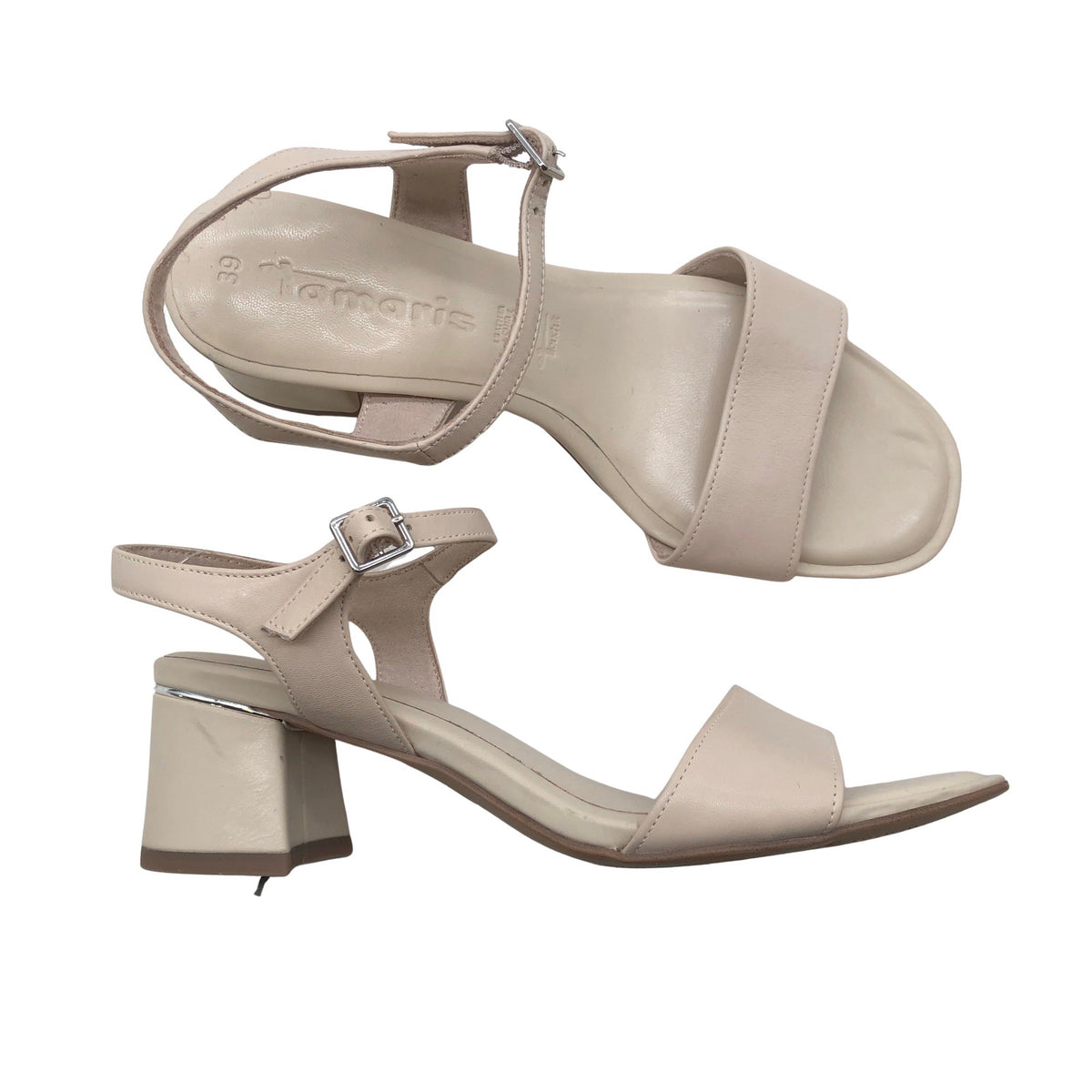 Unisex Tamaris - Kontsaga rihmikud, suurus 39 - Hall (1)