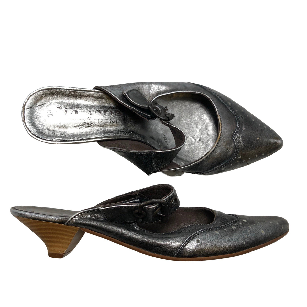 Unisex Tamaris - Lahtise kannaga jalanõud, suurus 39 - Hõbe (1)