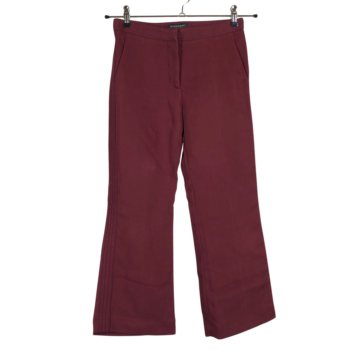Unisex Burberry - Viigipüksid, suurus 32 - Veinipunane (1)
