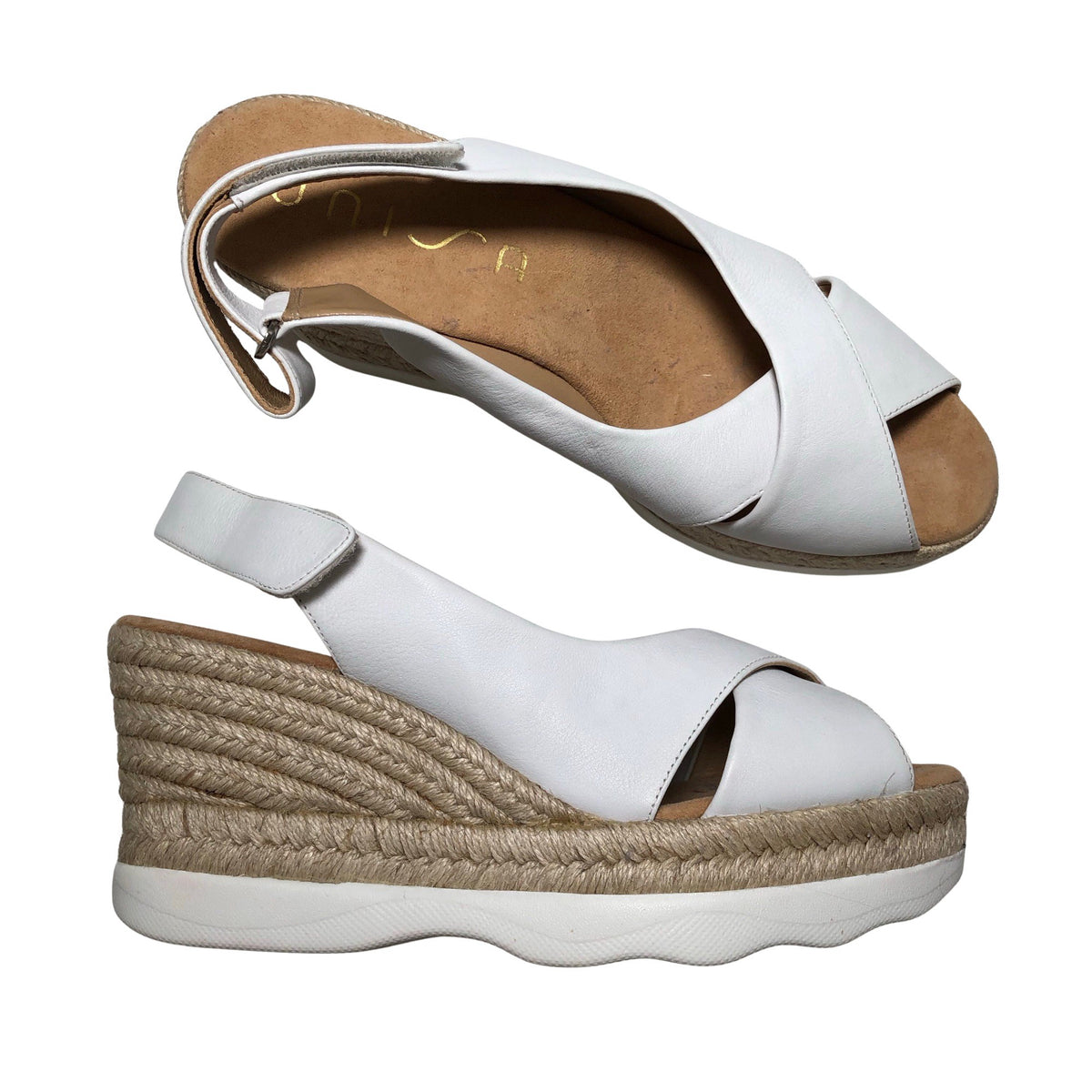 Unisex Unisa - Kontsaga rihmikud, suurus 41 - Valge (1)