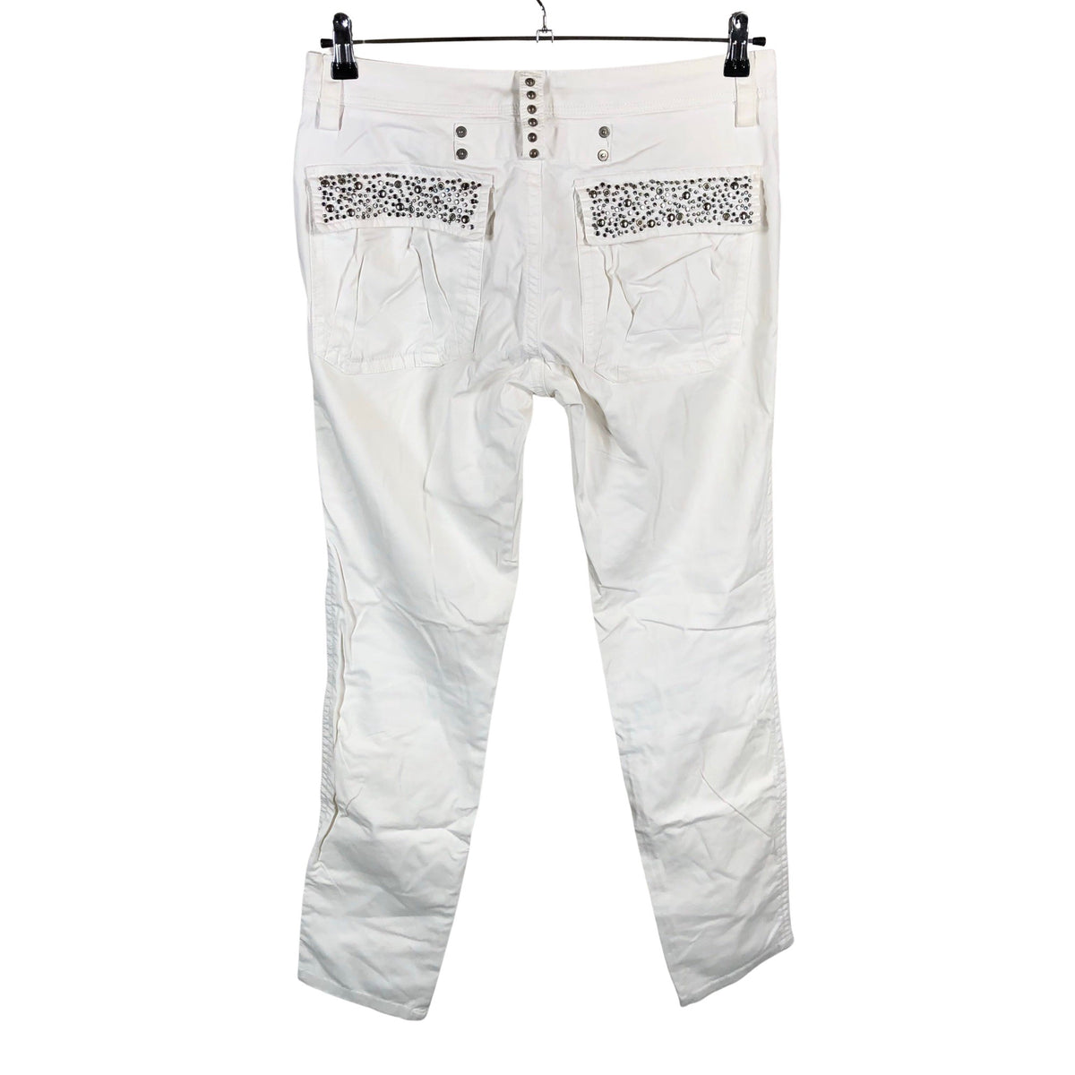 Unisex Mos Mosh - Mittevenivad püksid, suurus W30 - Valge (2)