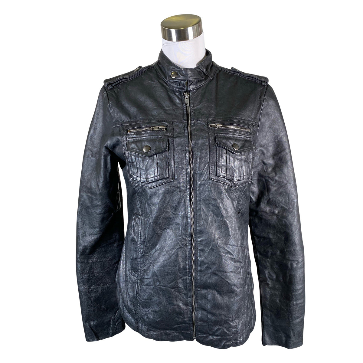 Unisex Barneys - Nahktagi, suurus 36 - Must (1)