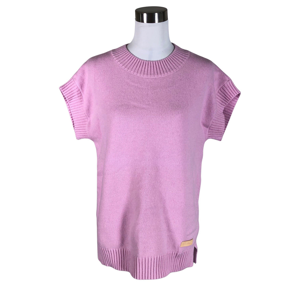 Unisex Puuvillatehdas - Kootud vest, suurus 38 - Heleroosa (1)