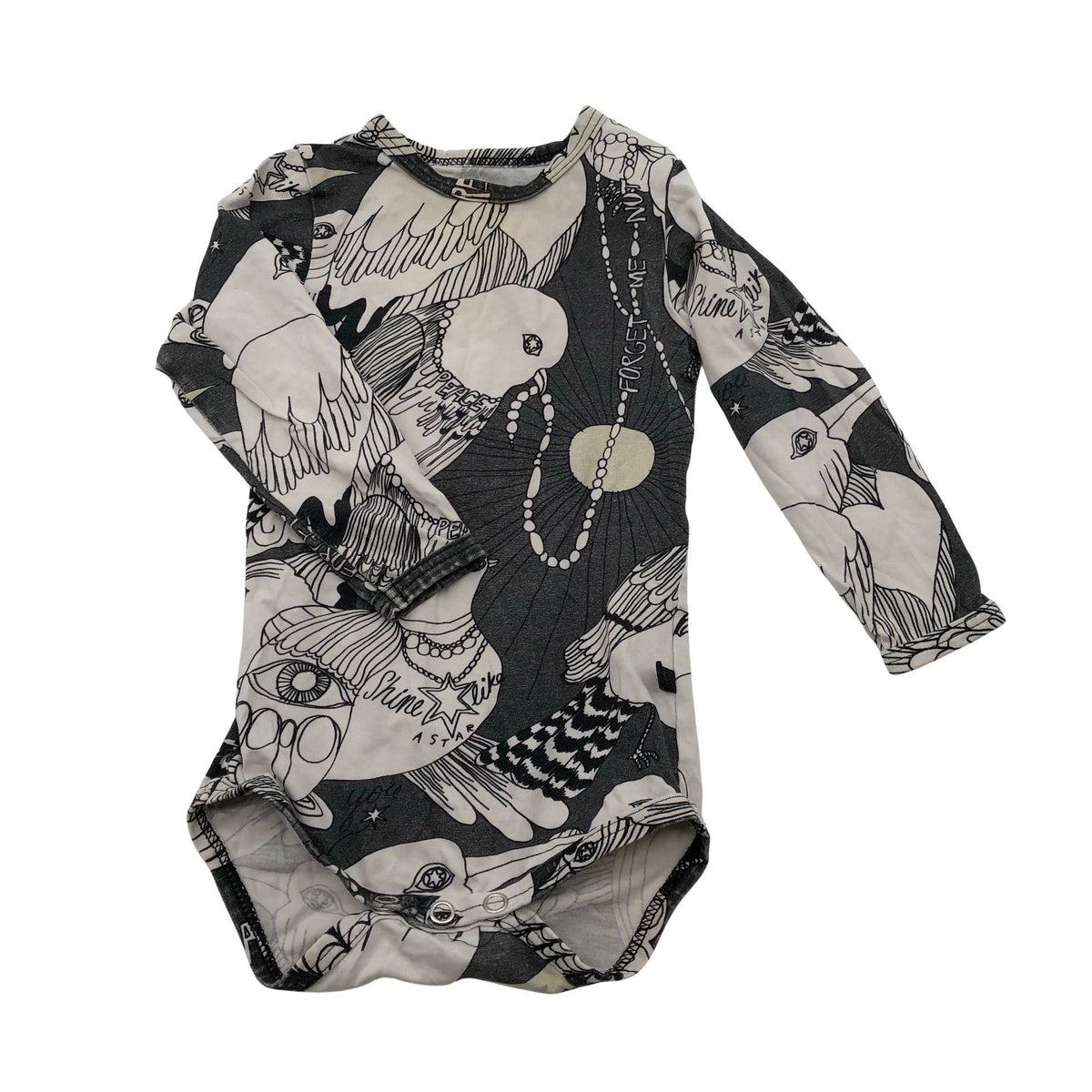Unisex Vimma - Bodi, suurus 74 - 80 - Hall (1)