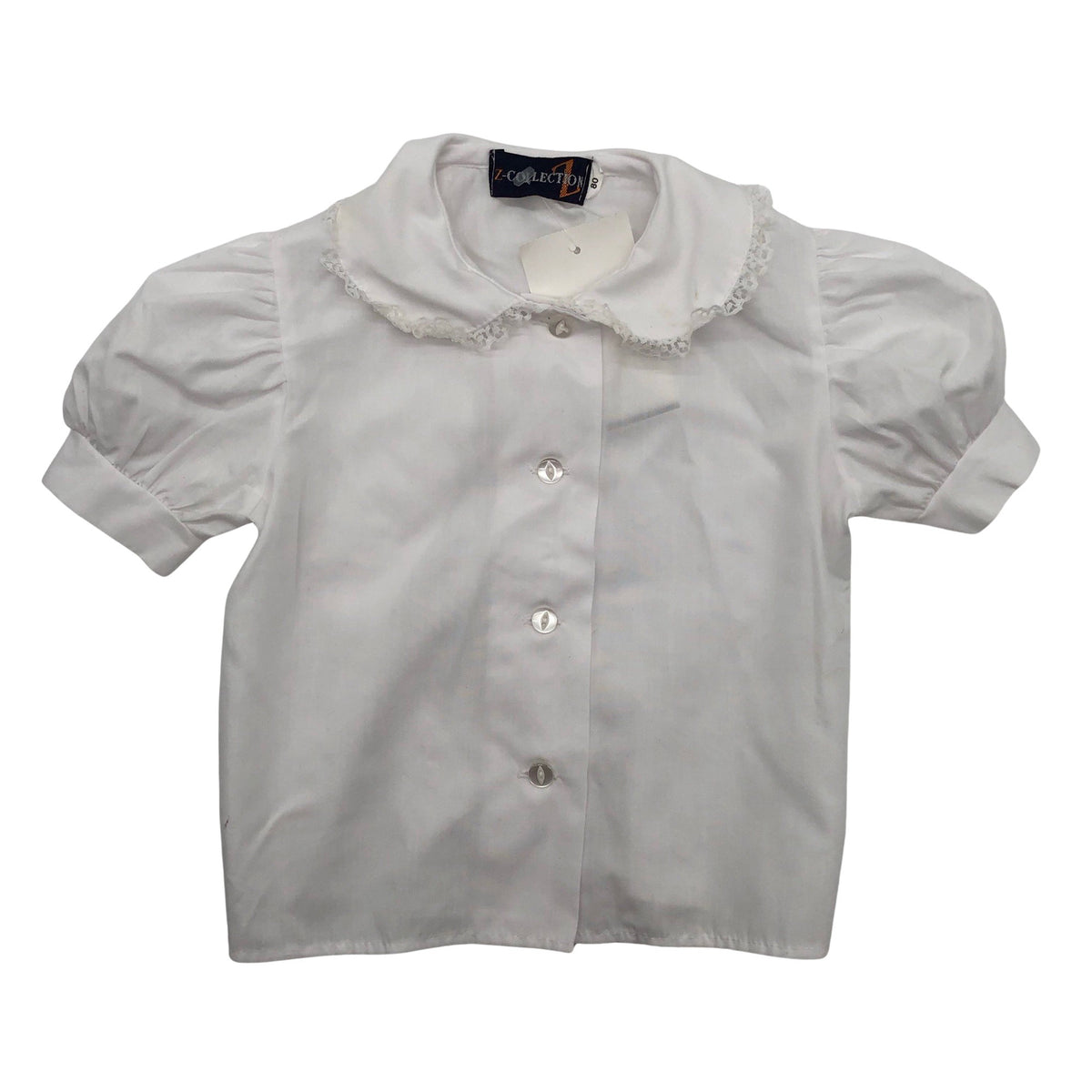 Unisex Z-collection - Lühikeste käistega pluus, suurus 74 - 80 - Valge (1)