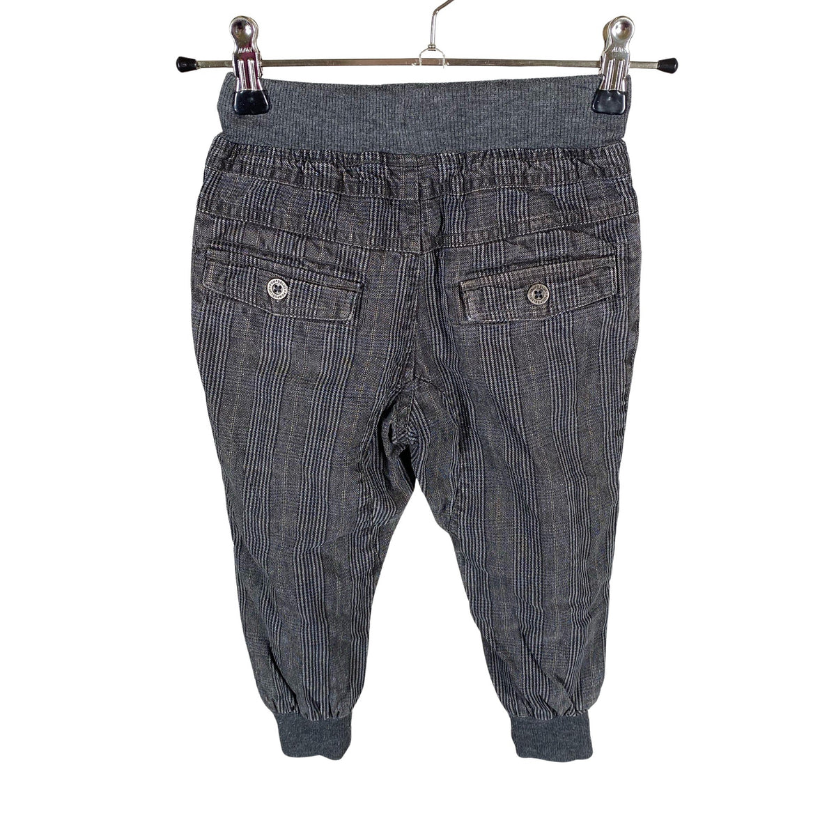 Unisex POMPdeLUX - Mittevenivad püksid, suurus 86 - 92 - Hall (2)