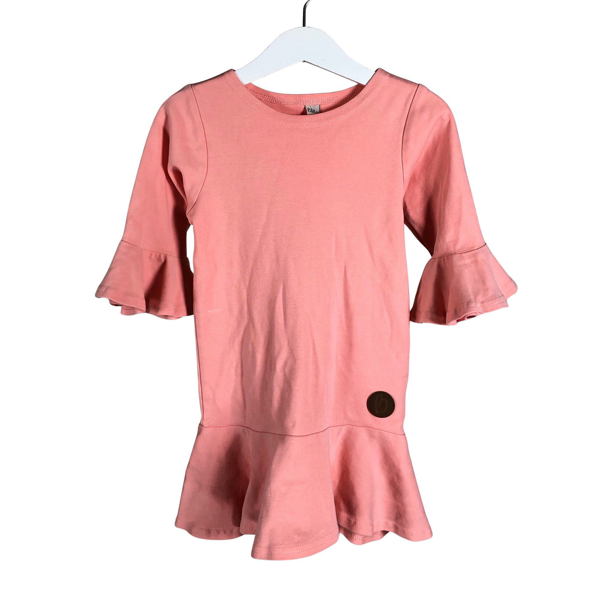 Unisex Blaa - Trikotaažist kleit, suurus 98 - 104 - Heleroosa (1)