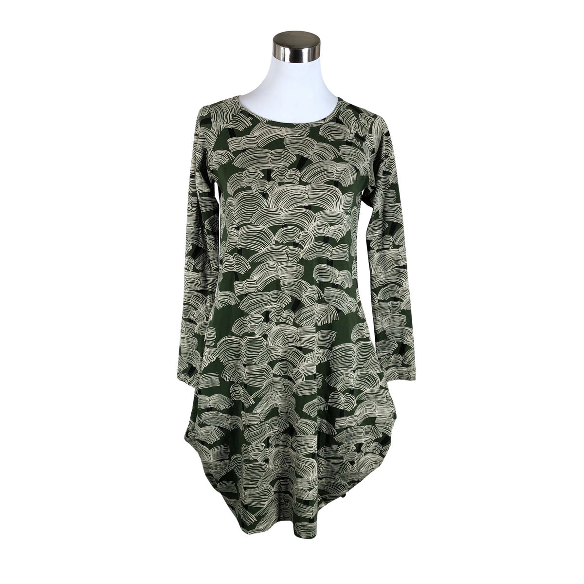 Unisex Papu - Trikotaažist kleit, suurus 34 - Roheline (1)
