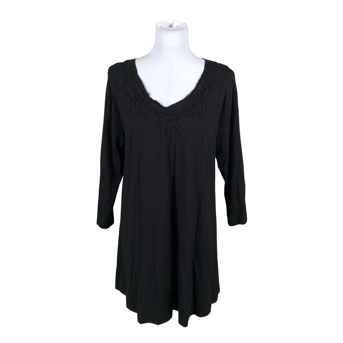 Unisex Almia - Trikotaažist tuunika, suurus 40 - Must (1)