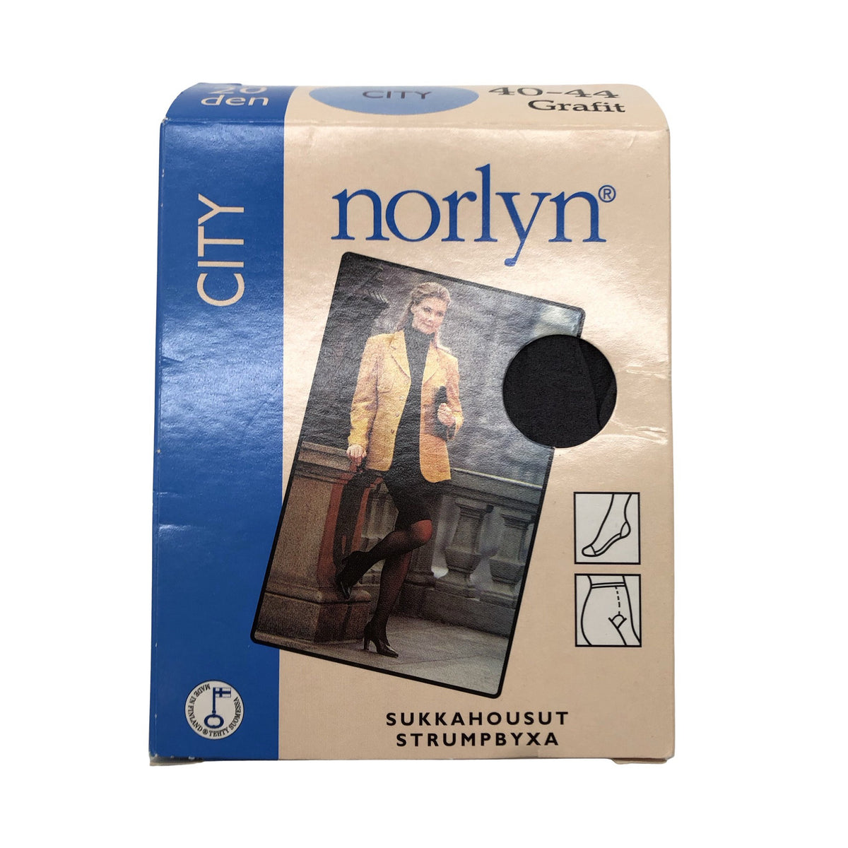 Unisex Norlyn - Sukkpüksid, õhukesed, suurus 42 - Hall (1)