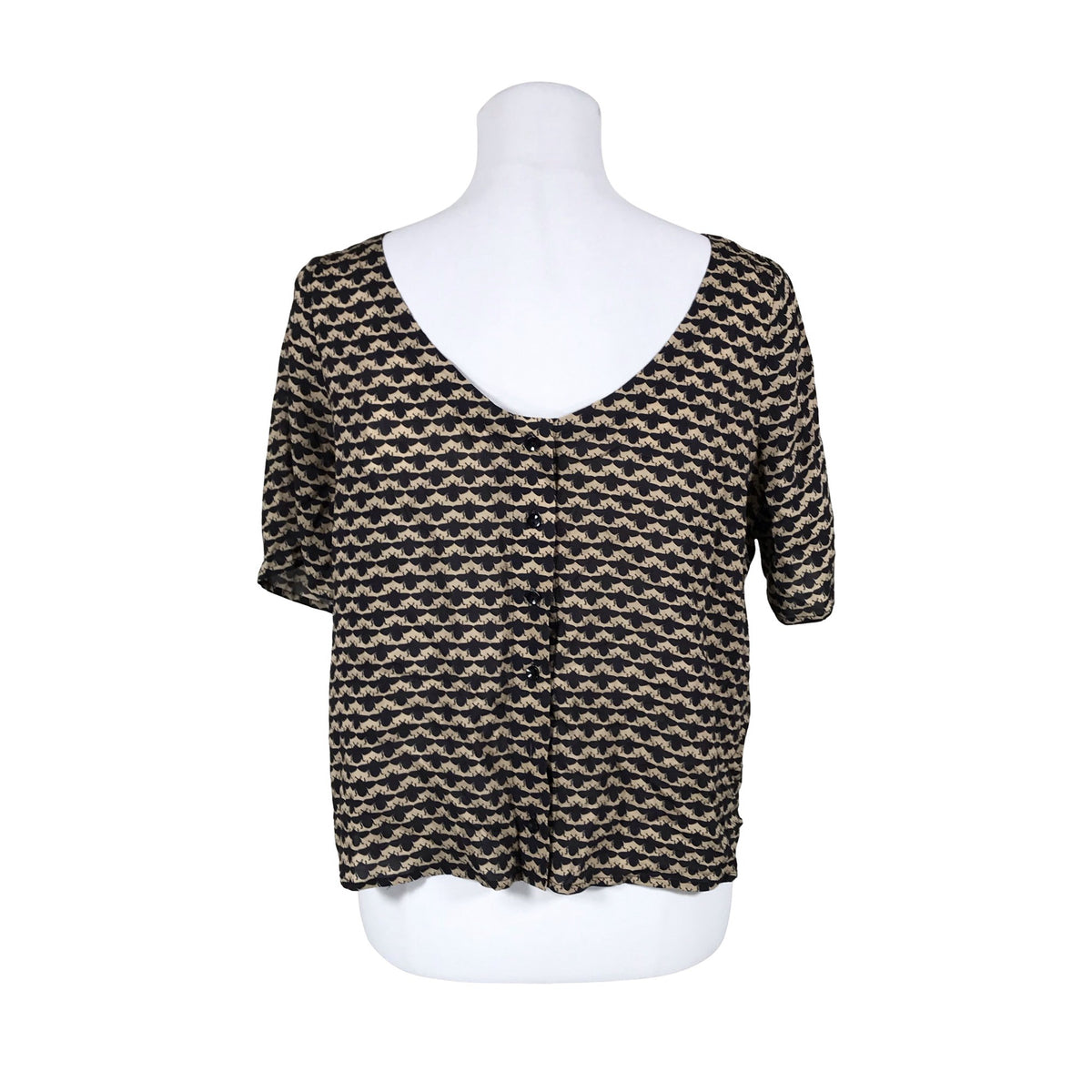 Unisex Rodebjer - Lühikeste käistega pluus, suurus 34 - Beige (2)