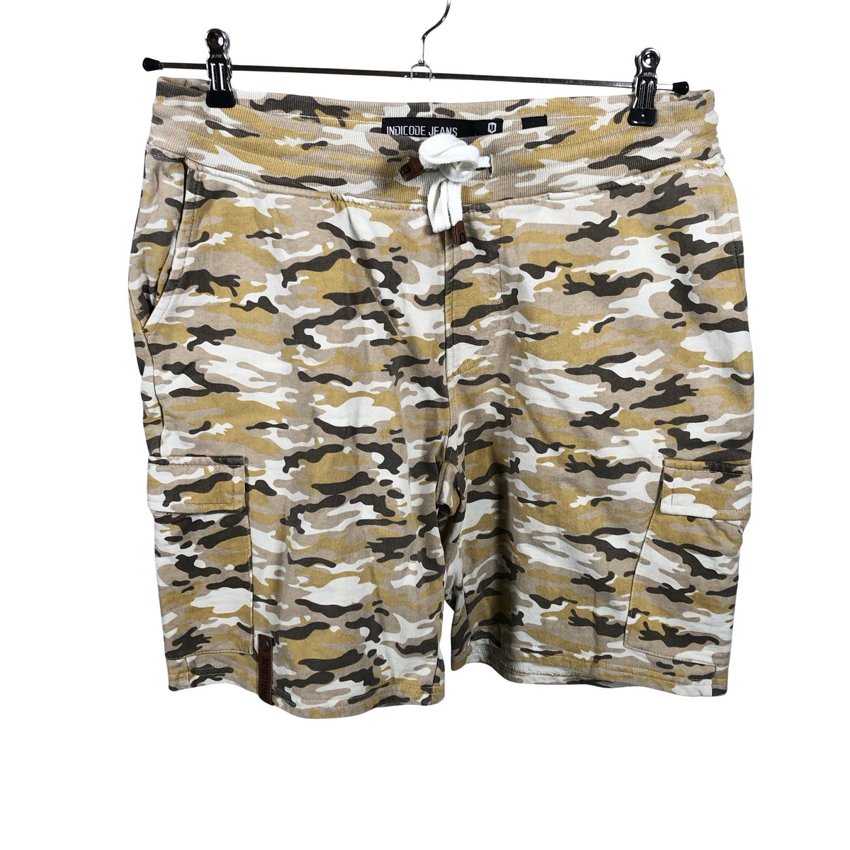 Unisex Indicode - Dressikangast lühikesed püksid, suurus S - Beige (1)