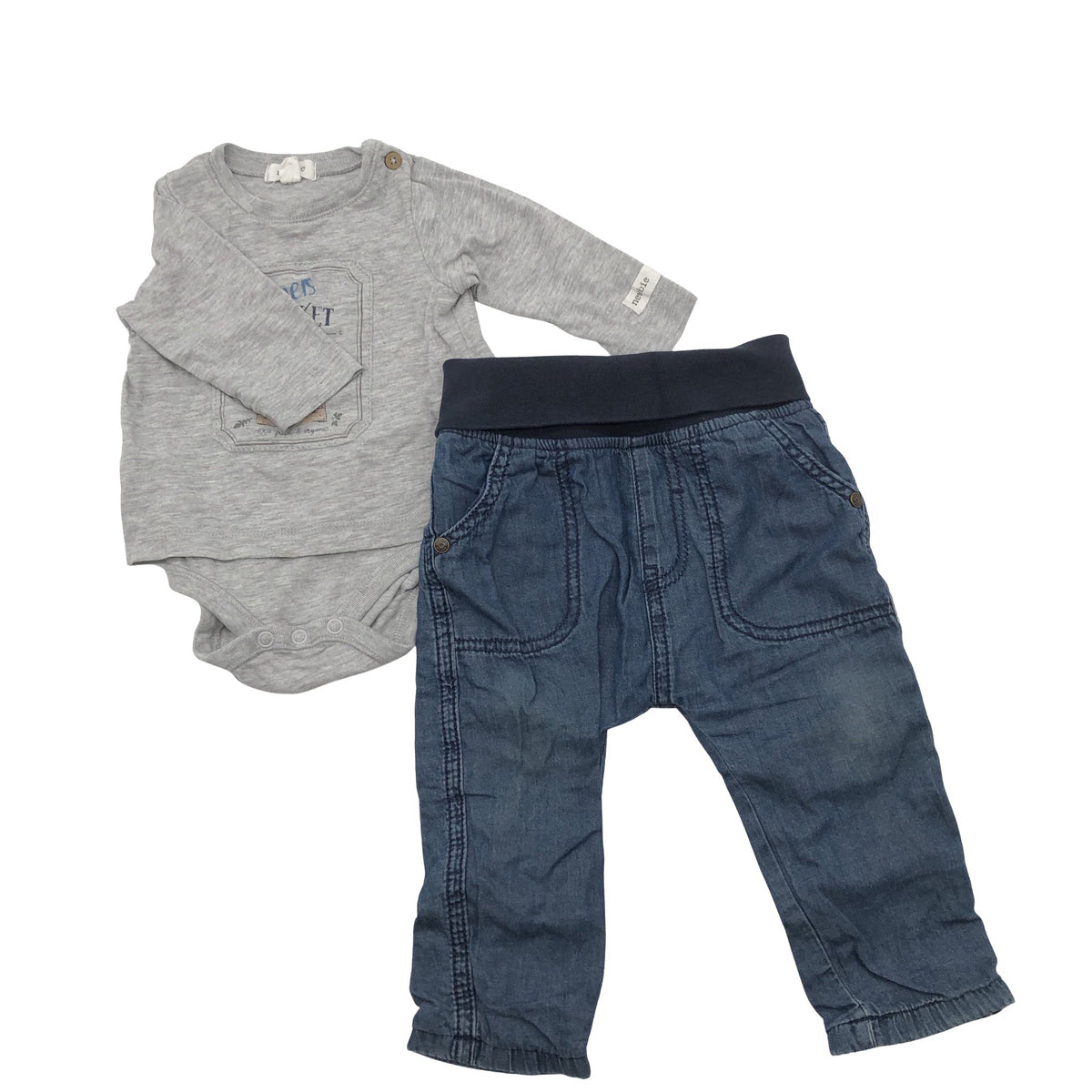 Unisex Newbie - Bodi, suurus 62 - 68 - Hall (1)