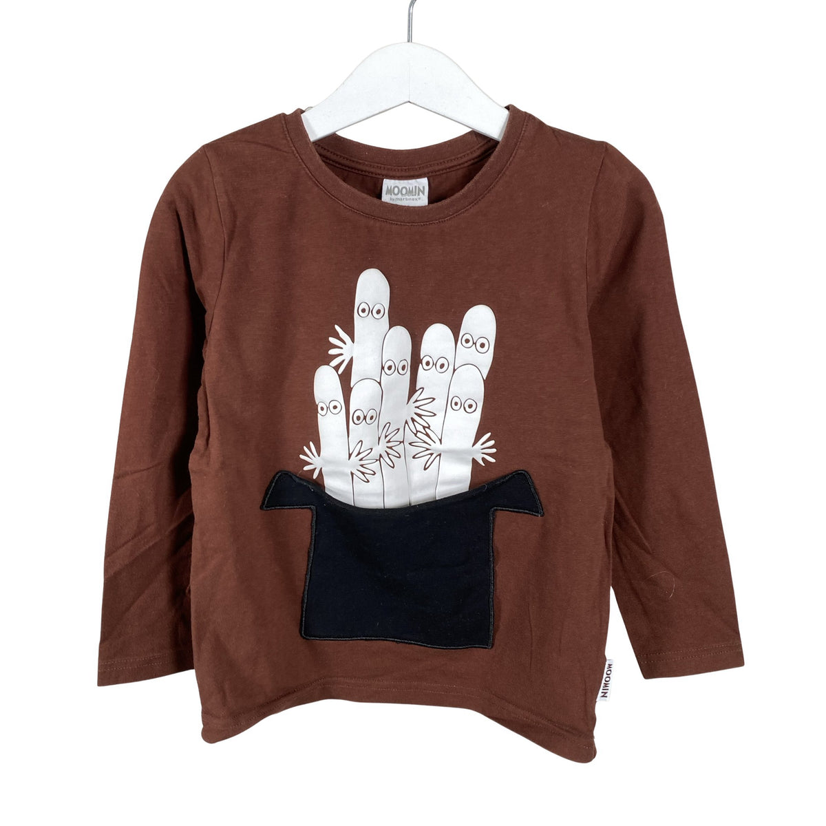 Unisex Martinex - Trikotaažist pluus, suurus 104 - 110 - Pruun (1)