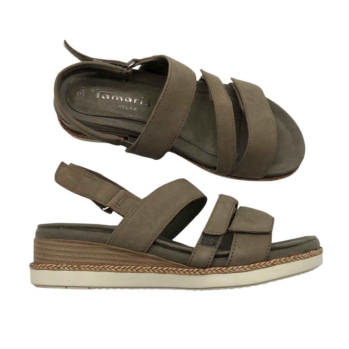 Unisex Tamaris - Kiilkontsaga rihmikud, suurus 38 - Roheline (1)