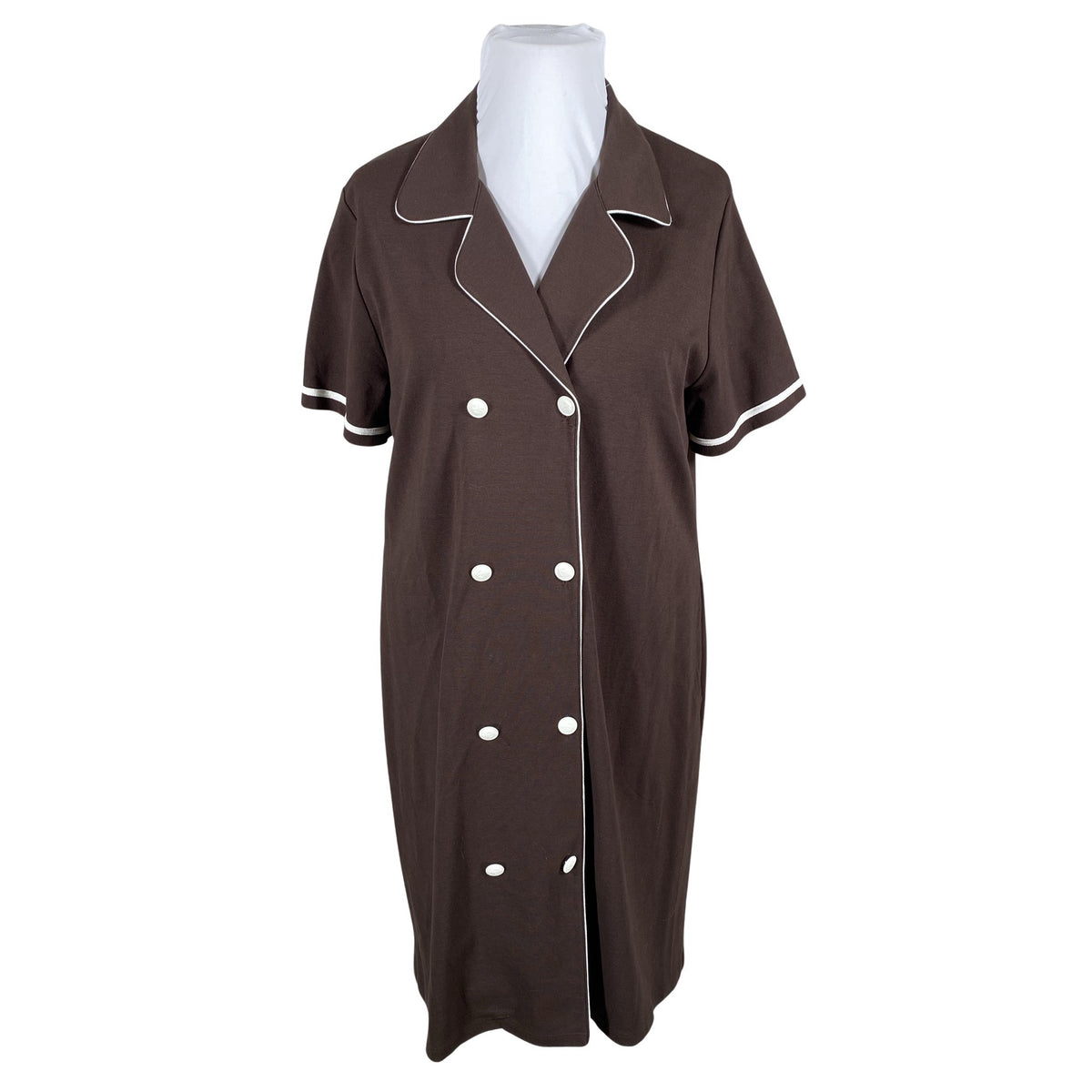 Unisex Nanso - Trikotaažist kleit, suurus 42 - Pruun (1)