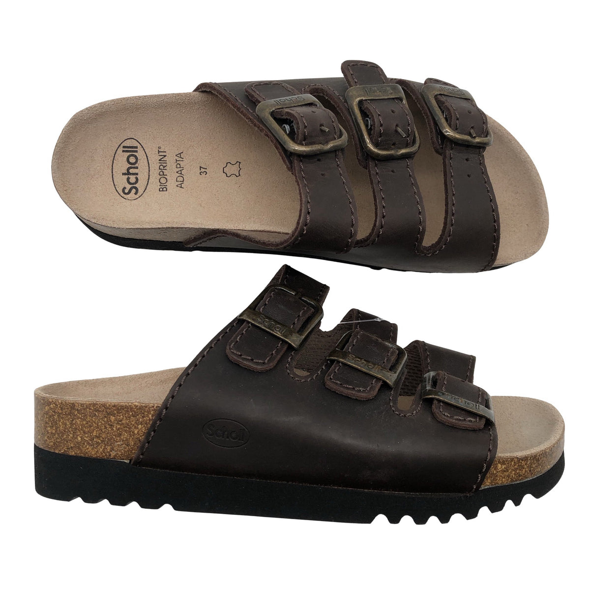 Unisex Scholl - Rihmikud, suurus 37 - Pruun (1)