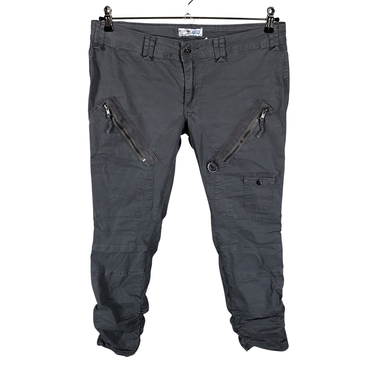 Unisex Zizzi - Mittevenivad püksid, suurus 42 - Hall (1)