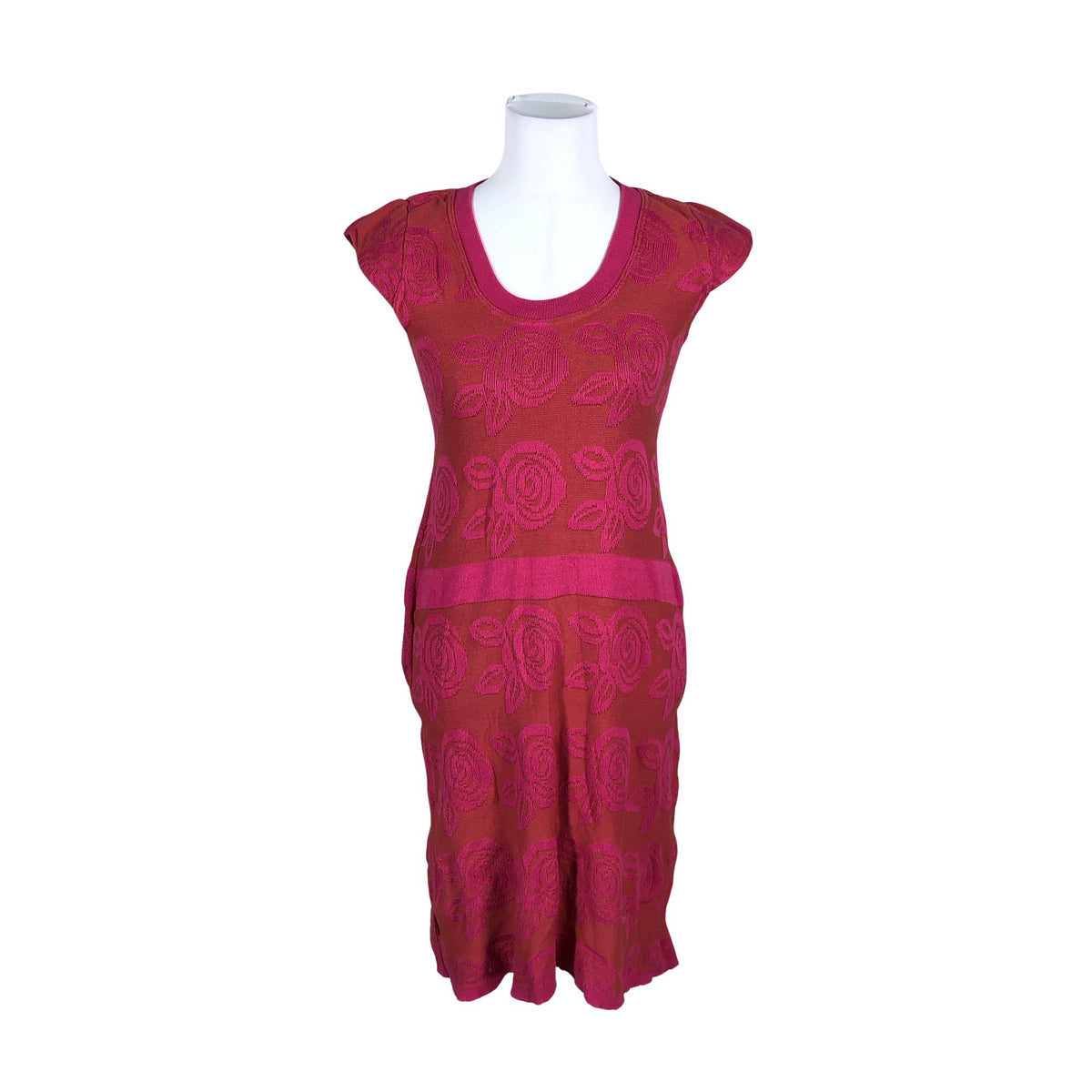 Unisex Kaino - Kootud kleit, suurus 36 - Roosa (1)