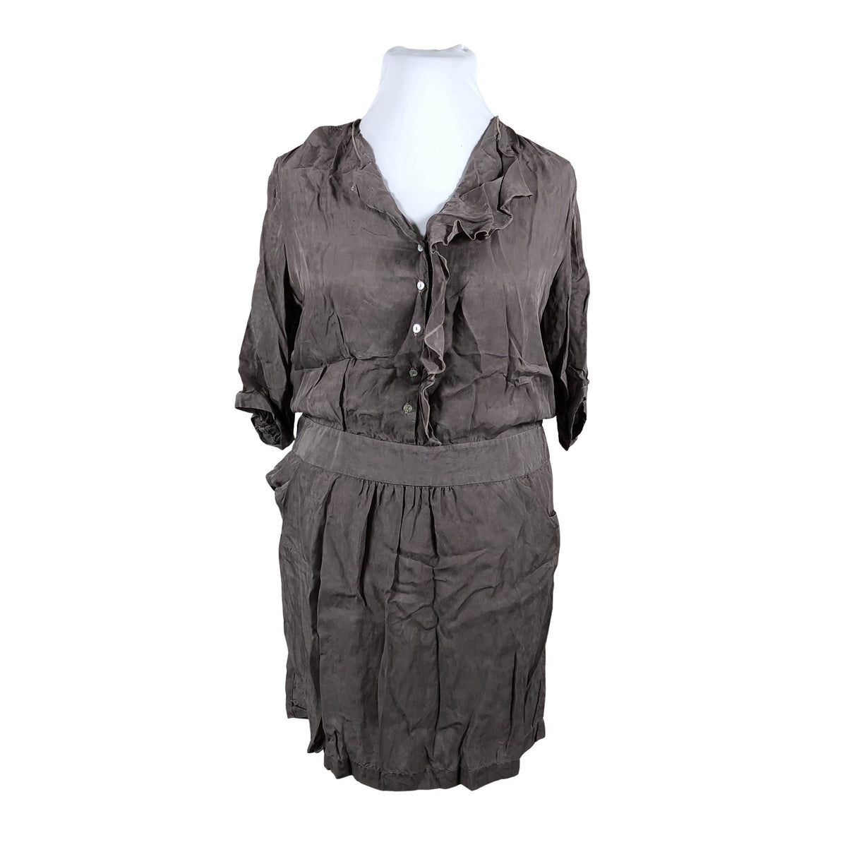 Unisex Gerard Darel - Mitteveniv kleit, suurus 44 - Pruun (1)