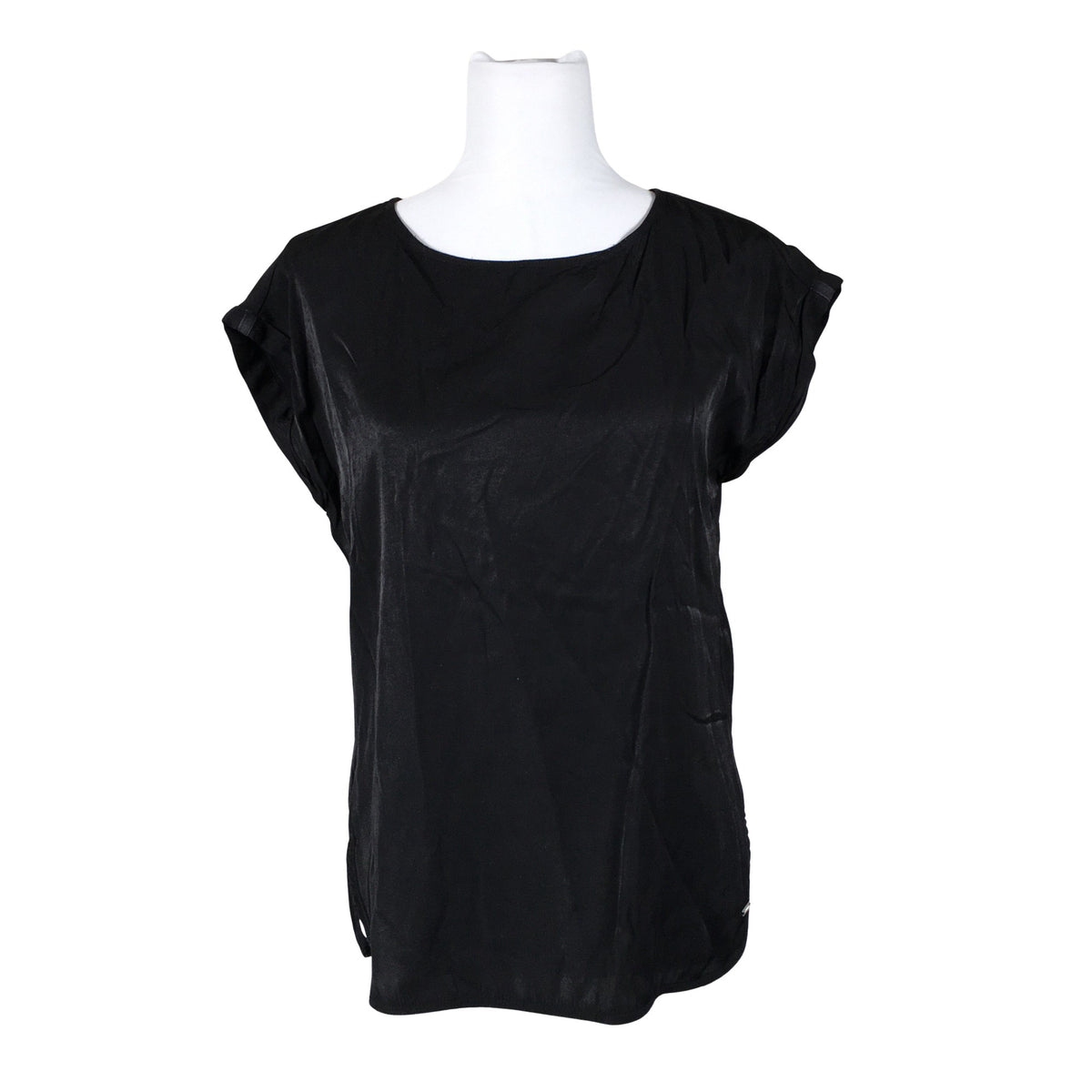 Unisex Tom Tailor - Lühikeste käistega pluus, suurus 36 - Must (1)