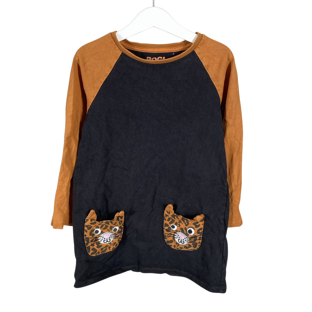 Unisex Bogi - Trikotaažist tuunika, suurus 116 - 122 - Pruun (1)
