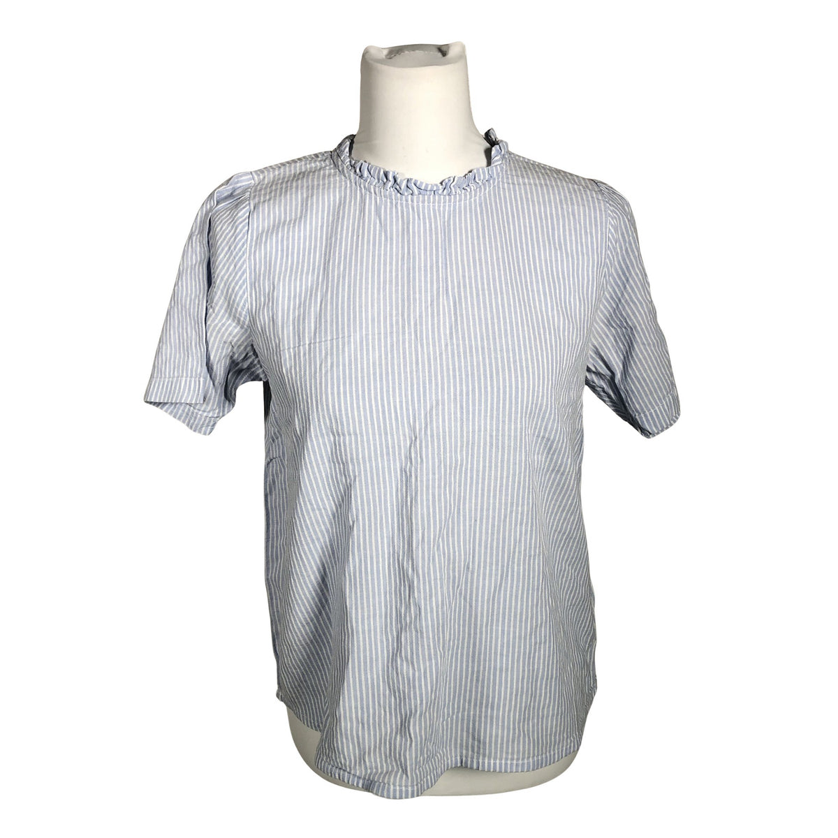 Unisex Cream - Lühikeste käistega pluus, suurus 38 - Helesinine (1)