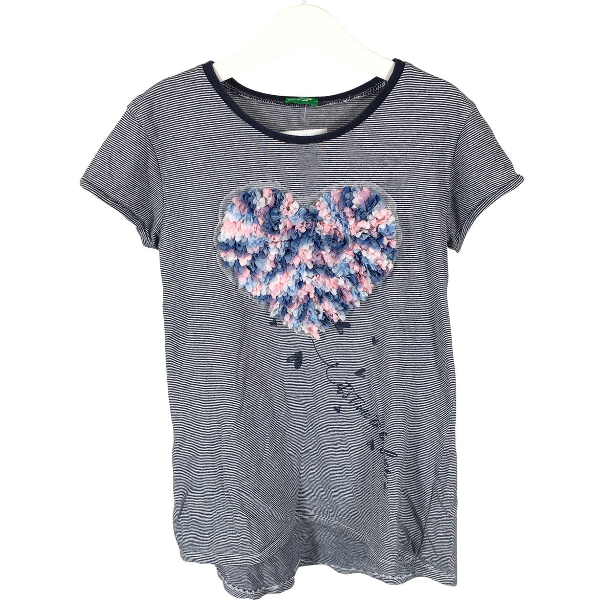 Unisex Benetton - T-särk, suurus 122 - 128 - Sinine (1)