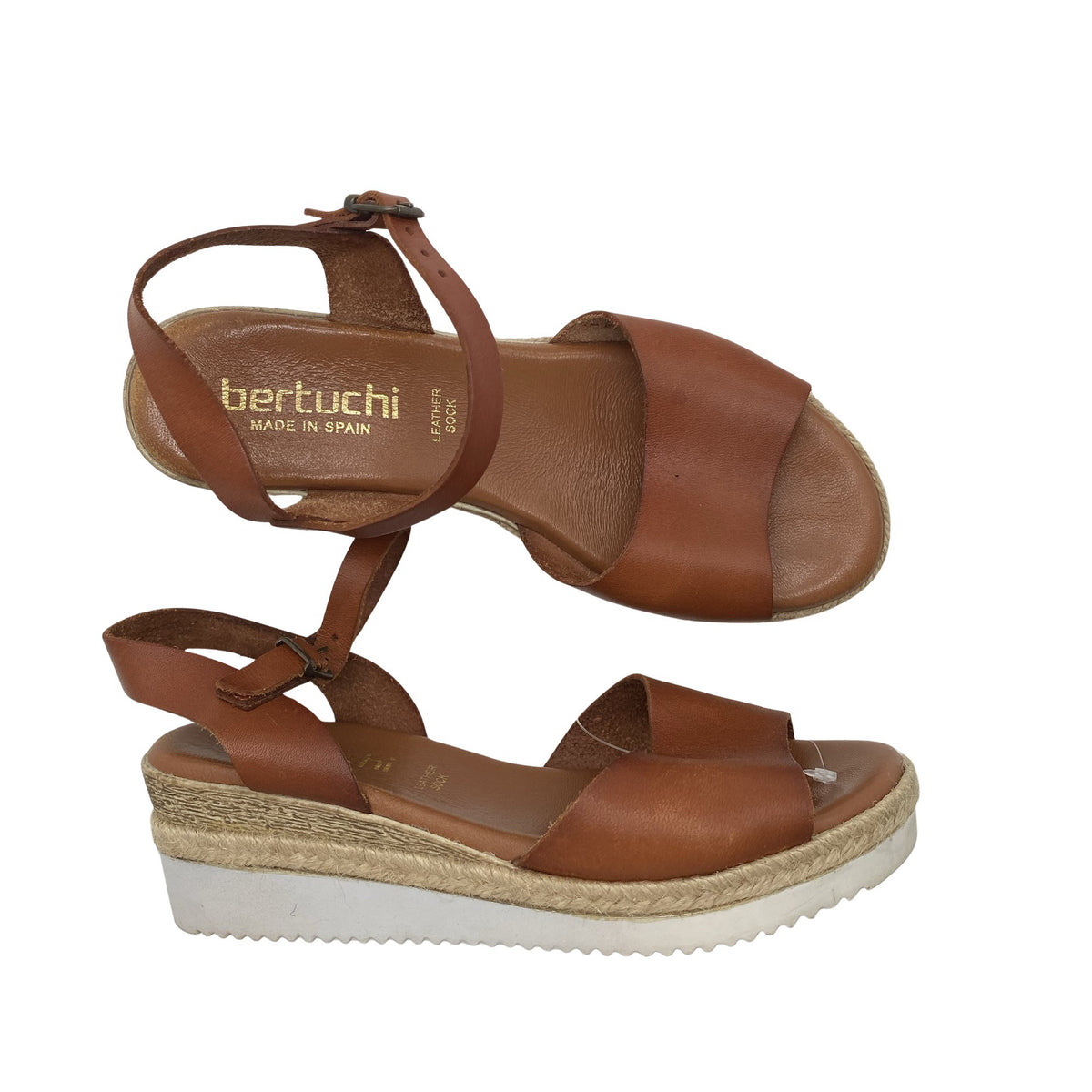 Unisex Bertuchi - Kiilkontsaga rihmikud, suurus 38 - Pruun (1)