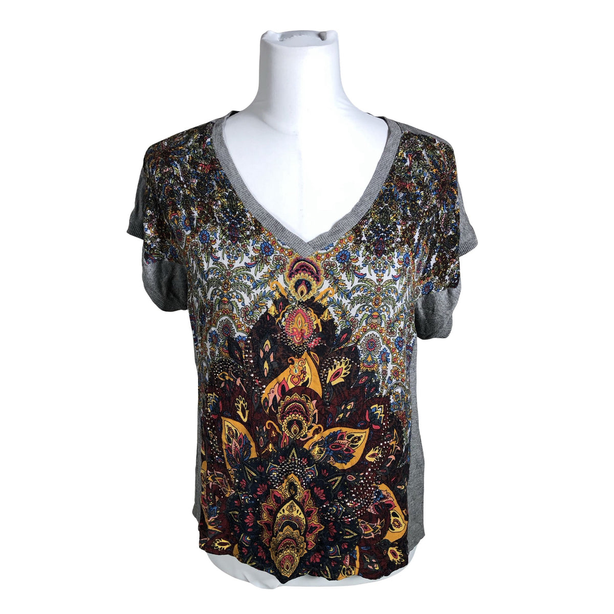 Unisex Desigual - T-särk, suurus 38 - Hall (1)