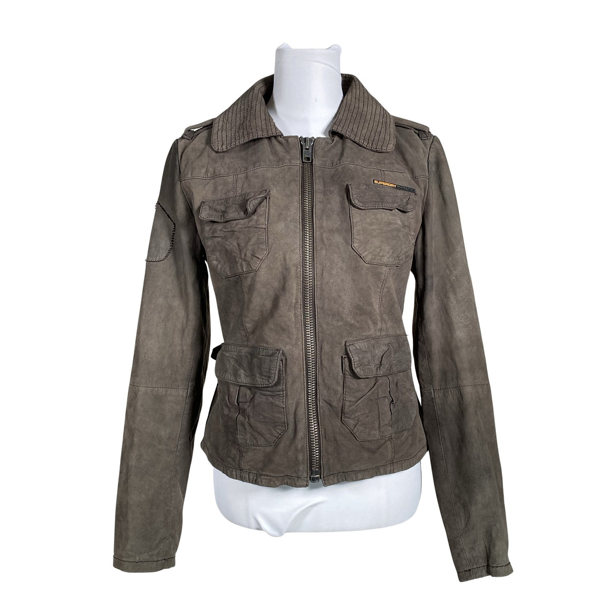 Unisex Superdry - Nahktagi, suurus 38 - Pruun (1)
