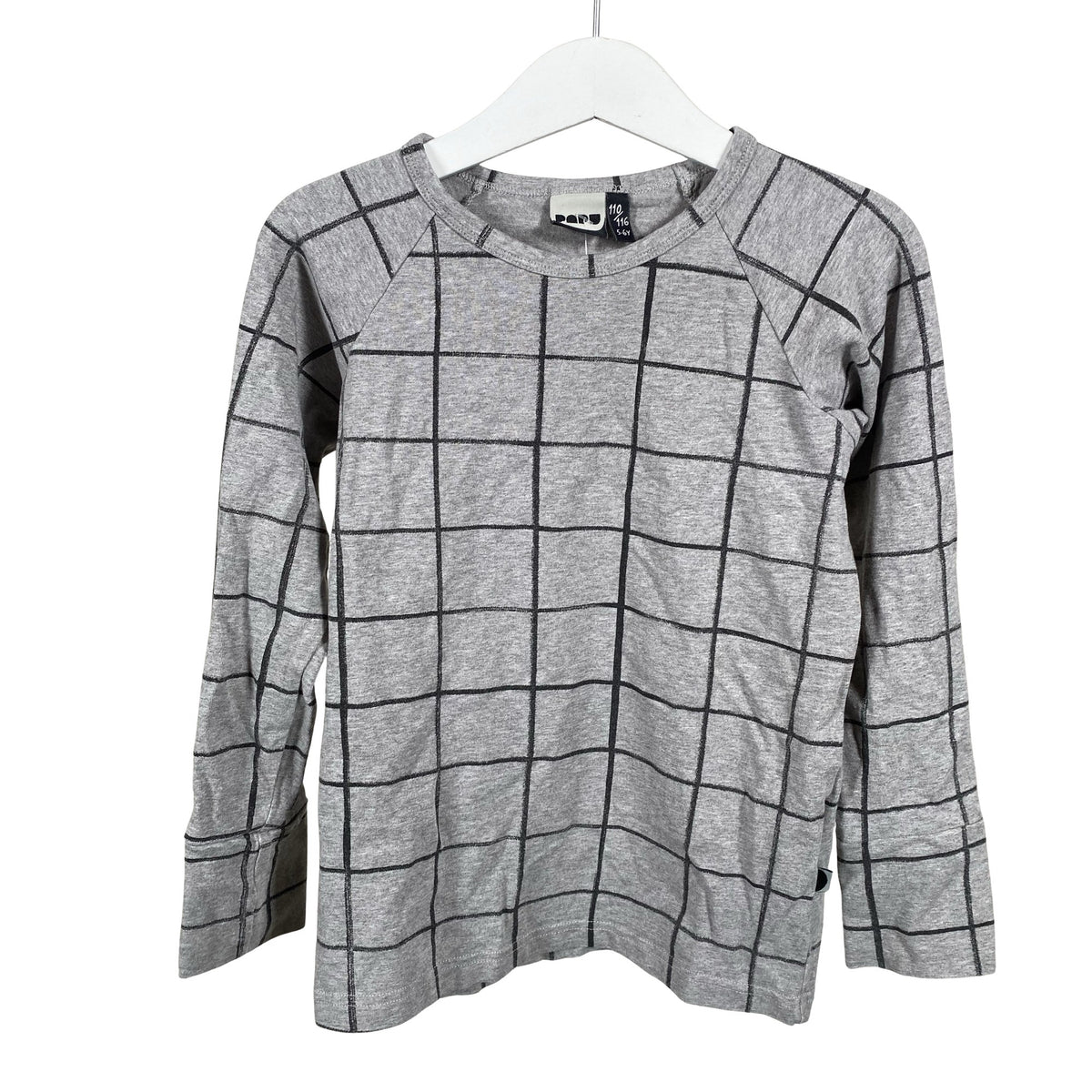 Unisex Papu - Trikotaažist pluus, suurus 110 - 116 - Hall (1)