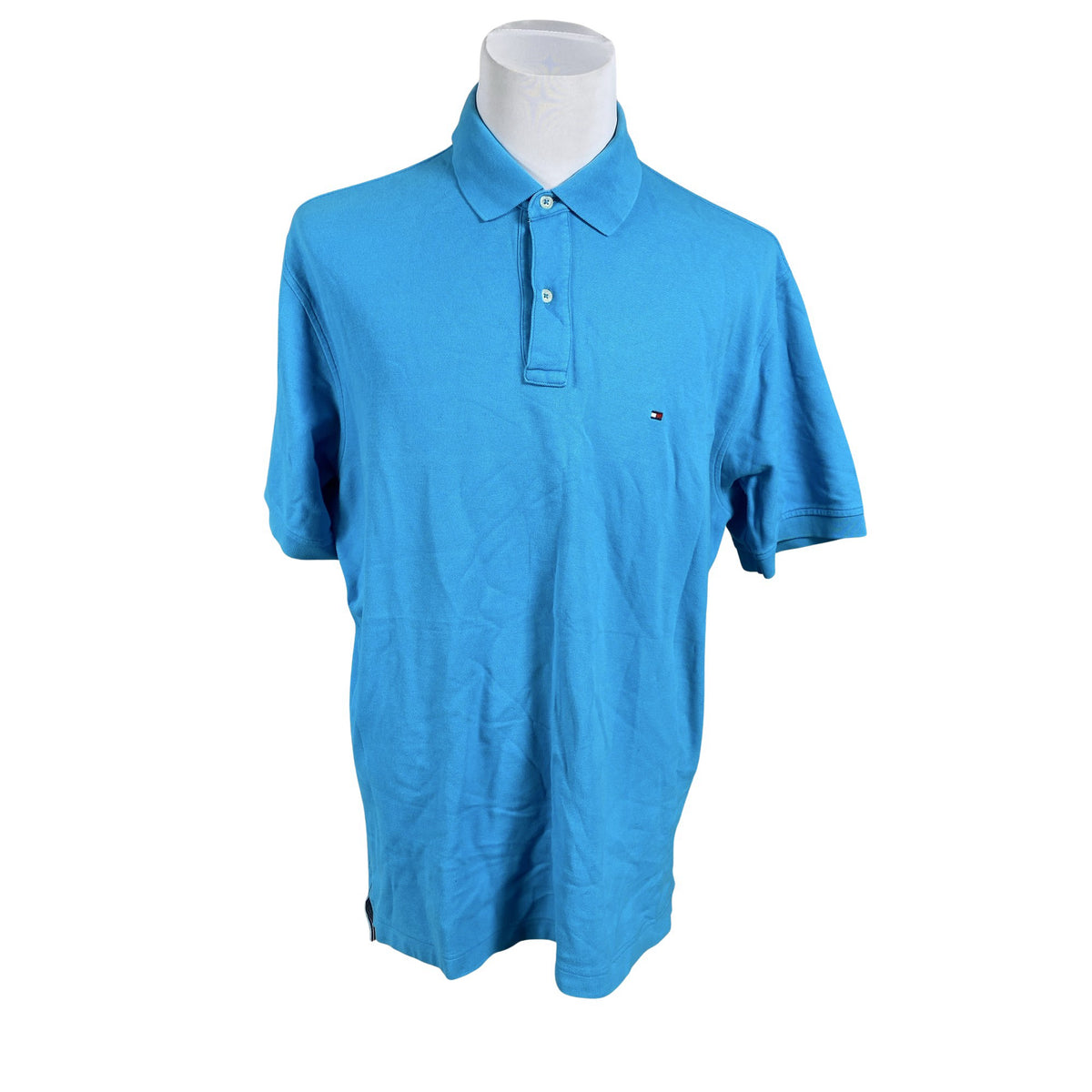 Unisex Tommy Hilfiger - Polosärk, suurus XL - Türkiis (1)