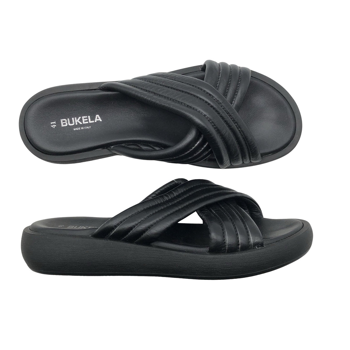 Unisex Bukela - Rihmikud, suurus 41 - Must (1)