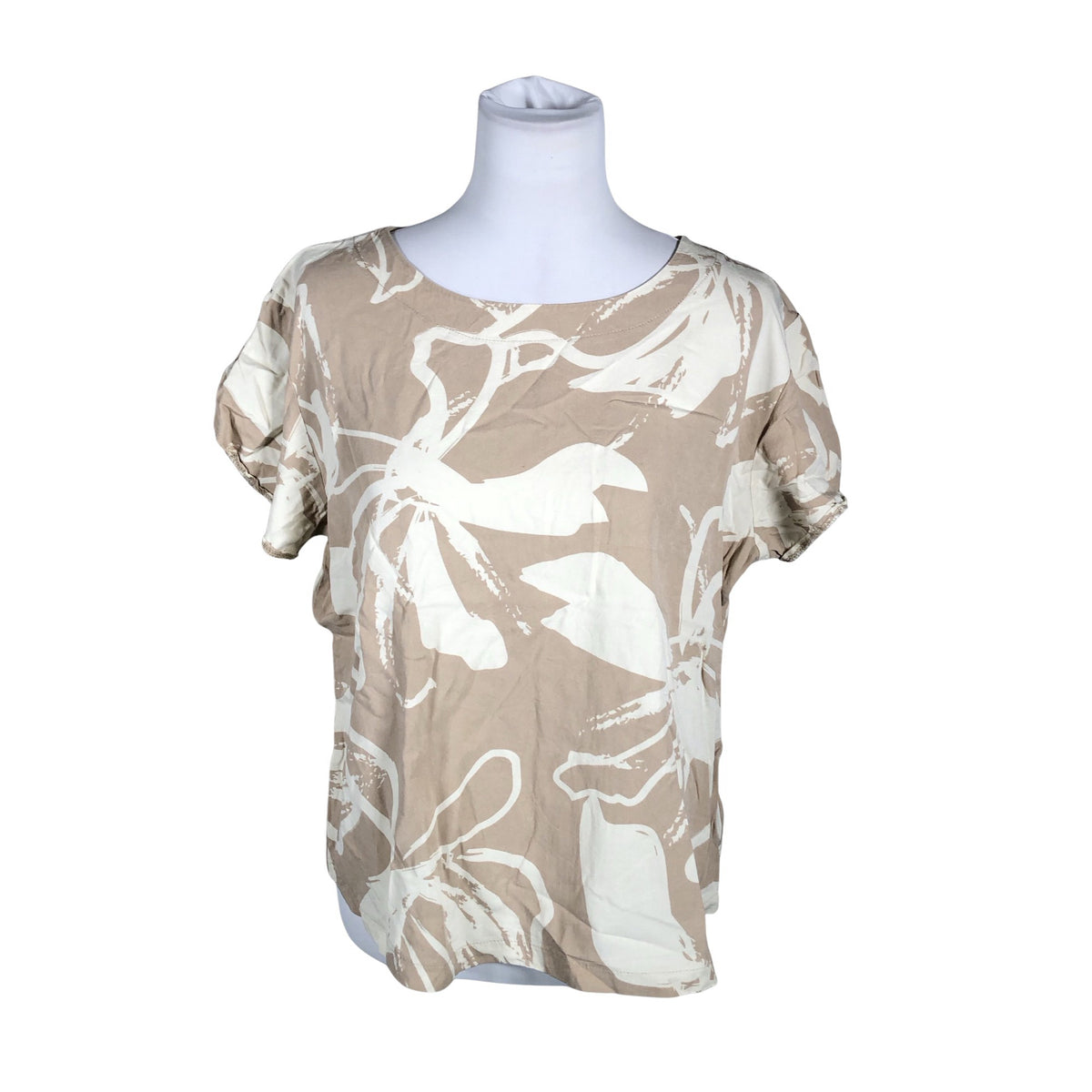 Unisex NOSH - Lühikeste käistega pluus, suurus 40 - Beige (1)