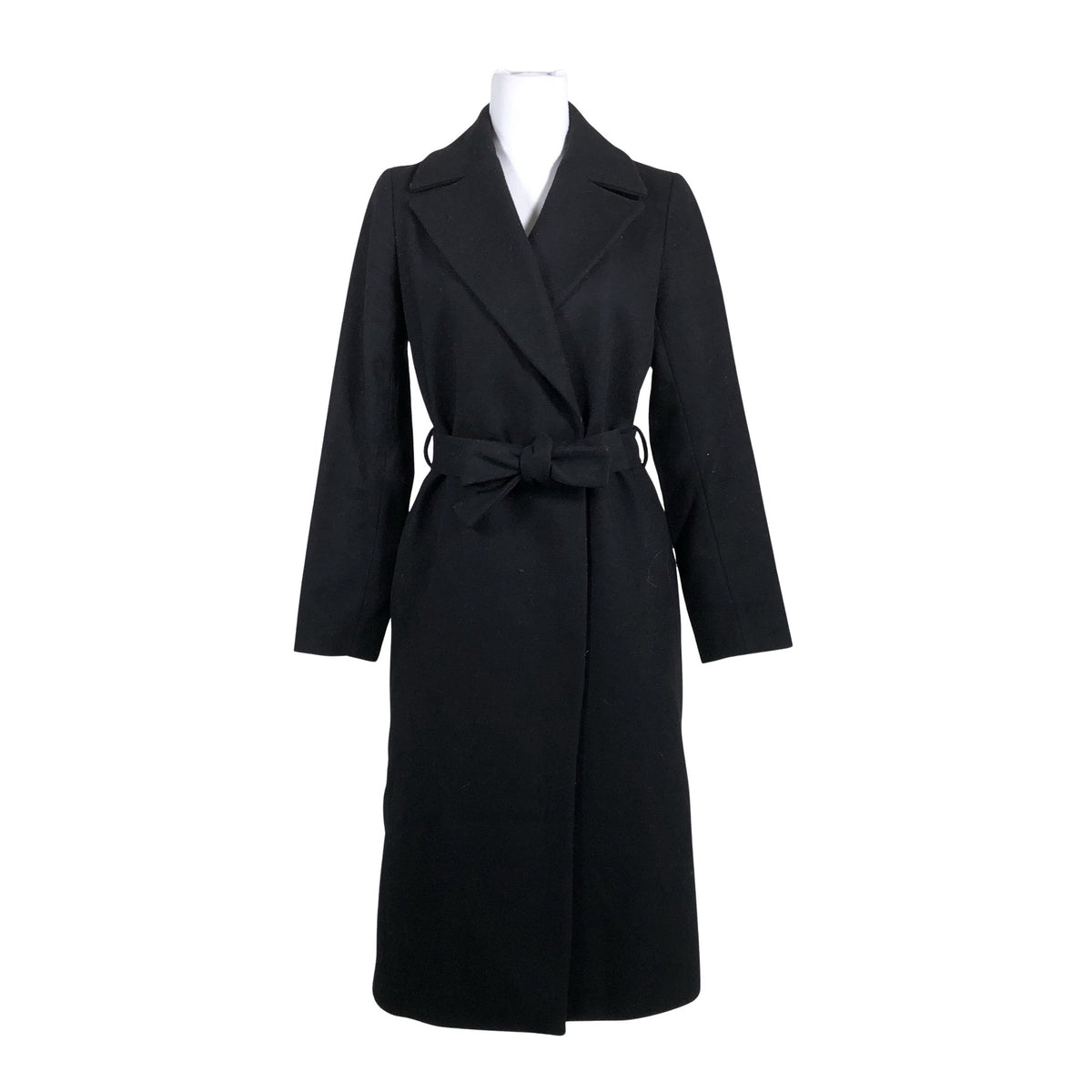 Unisex Massimo Dutti - Villane mantel, suurus 38 - Must (1)