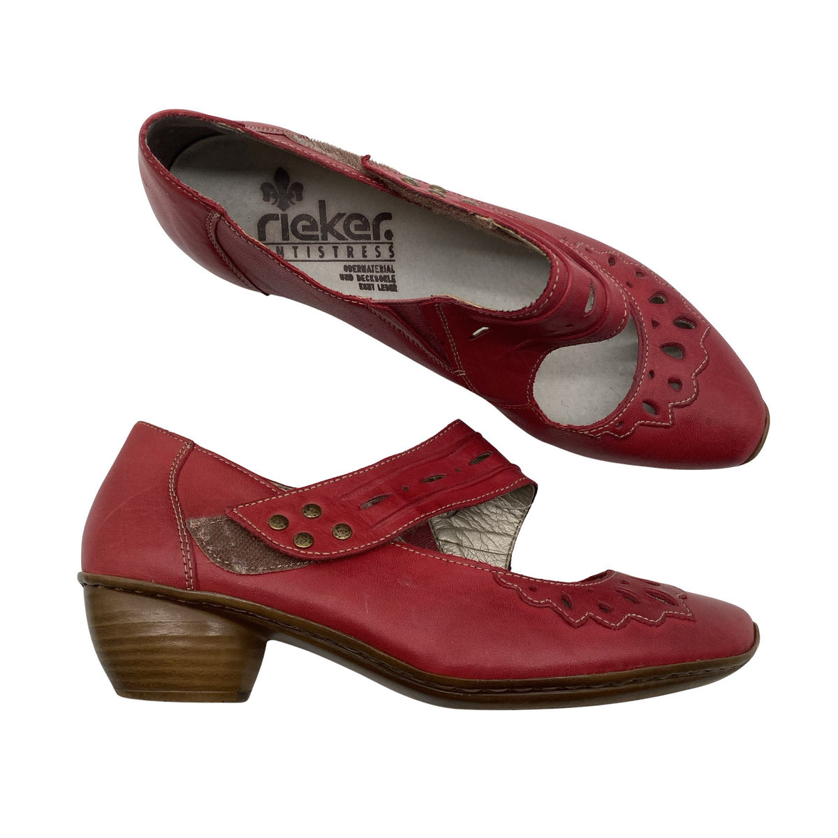Unisex Rieker - Kontsakingad, suurus 38 - Punane (1)