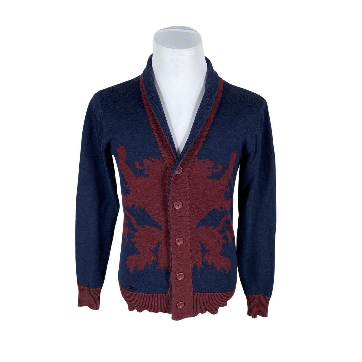 Unisex Monton - Kardigan, suurus M - Veinipunane (1)