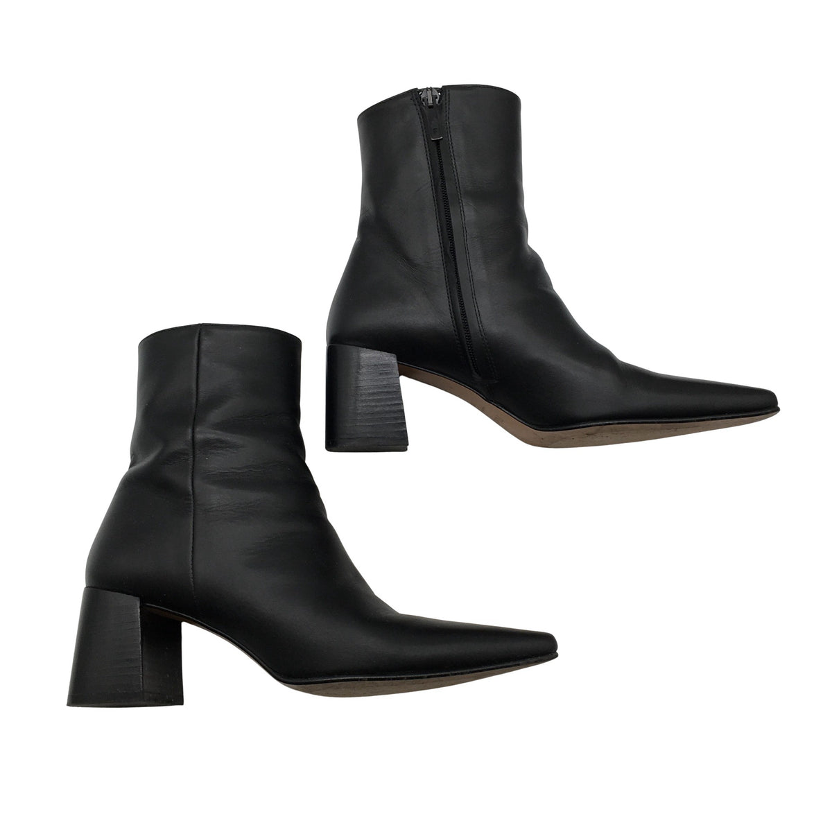 Unisex Flattered - Poolsaapad, suurus 37 - Must (1)
