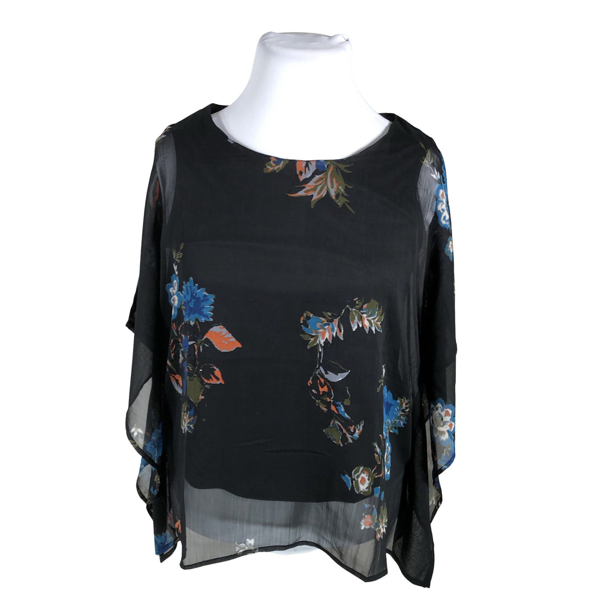Unisex O.I.S - Lühikeste käistega pluus, suurus 42 - Must (1)