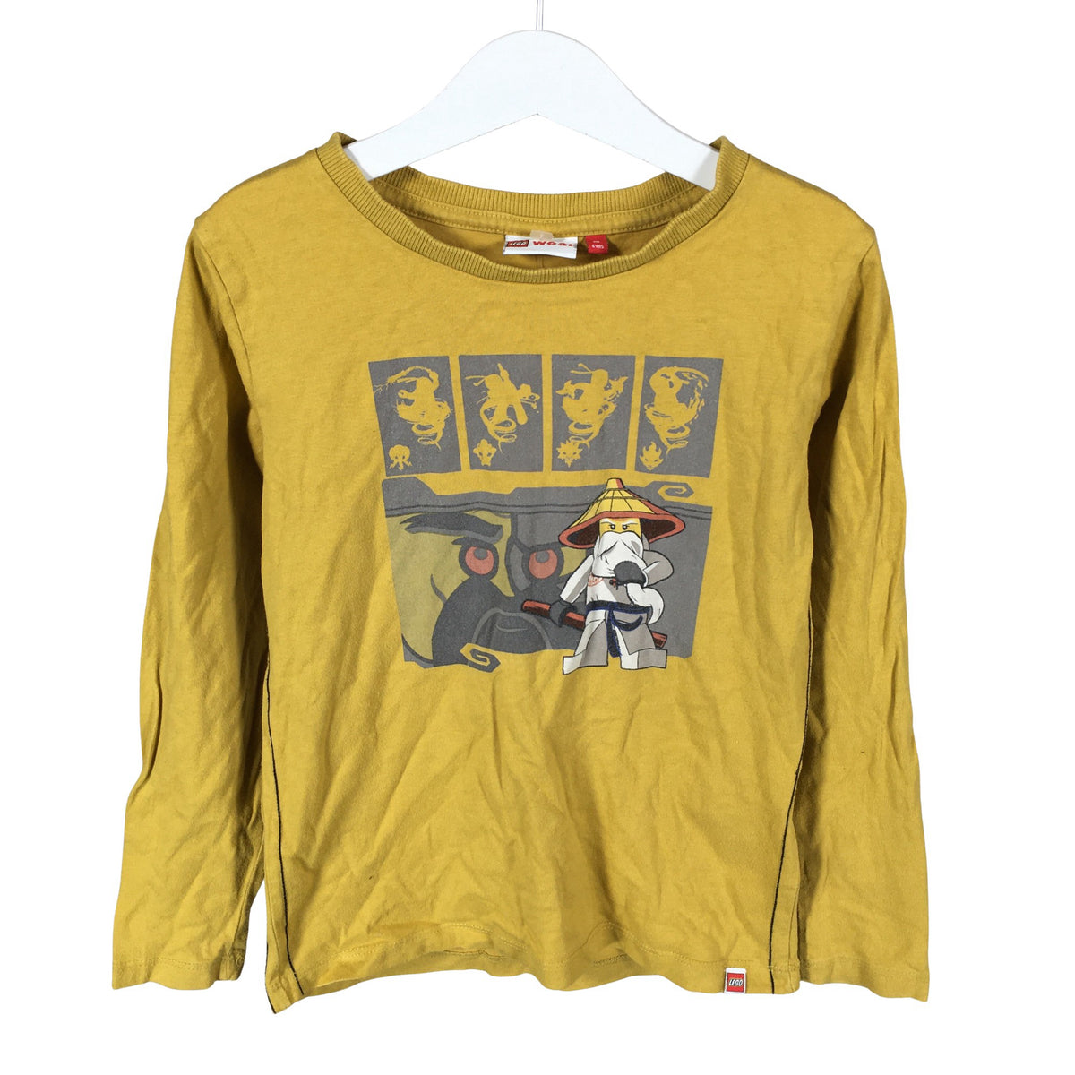 Unisex Lego - Trikotaažist pluus, suurus 110 - 116 - Kollane (1)