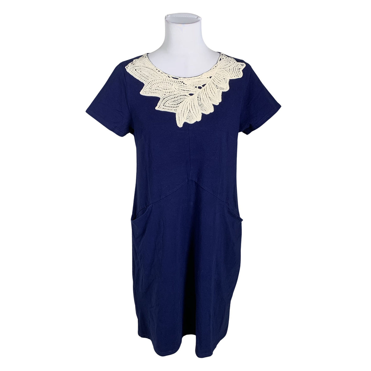 Unisex Lumoan - Trikotaažist kleit, suurus 38 - Sinine (1)