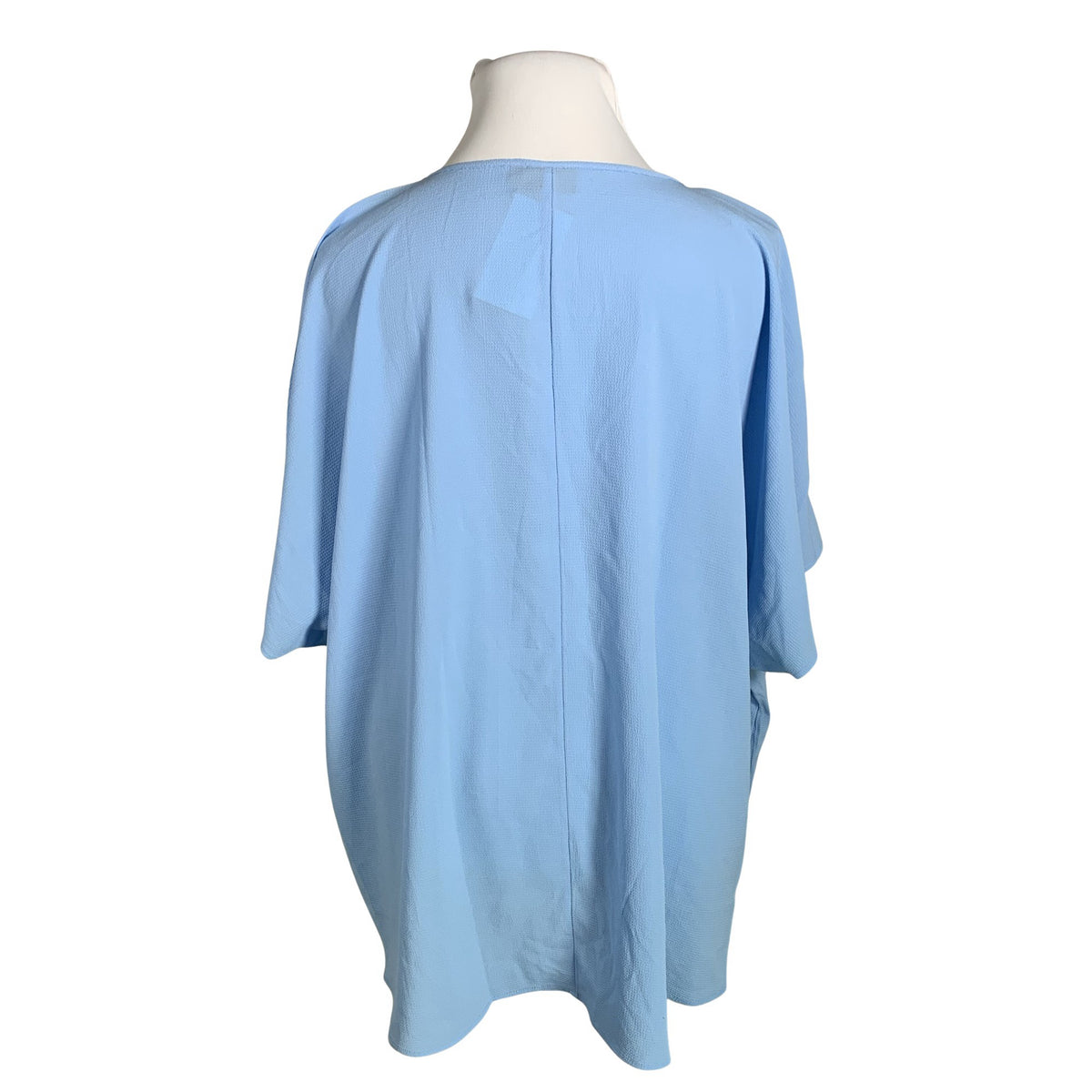 Unisex Zizzi - Lühikeste käistega pluus, suurus 58 - Helesinine (2)