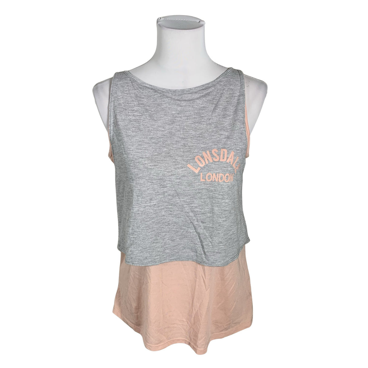 Unisex Lonsdale - Trikotaažist topp, suurus 38 - Heleroosa (1)