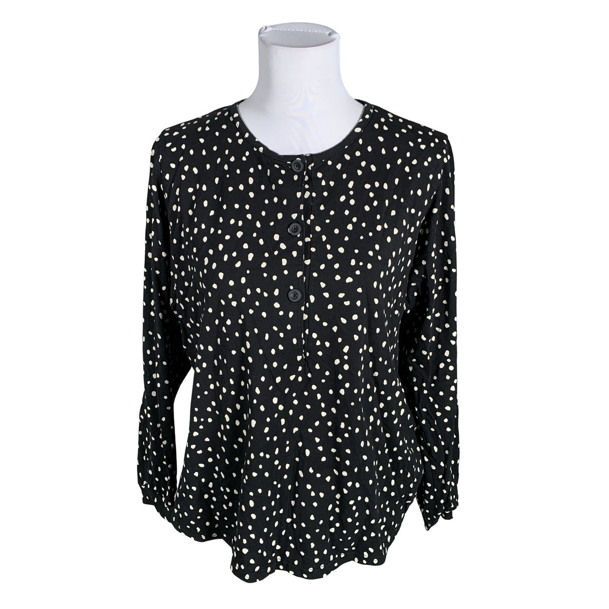 Unisex NOSH - Trikotaažist pluus, suurus 40 - Must (1)