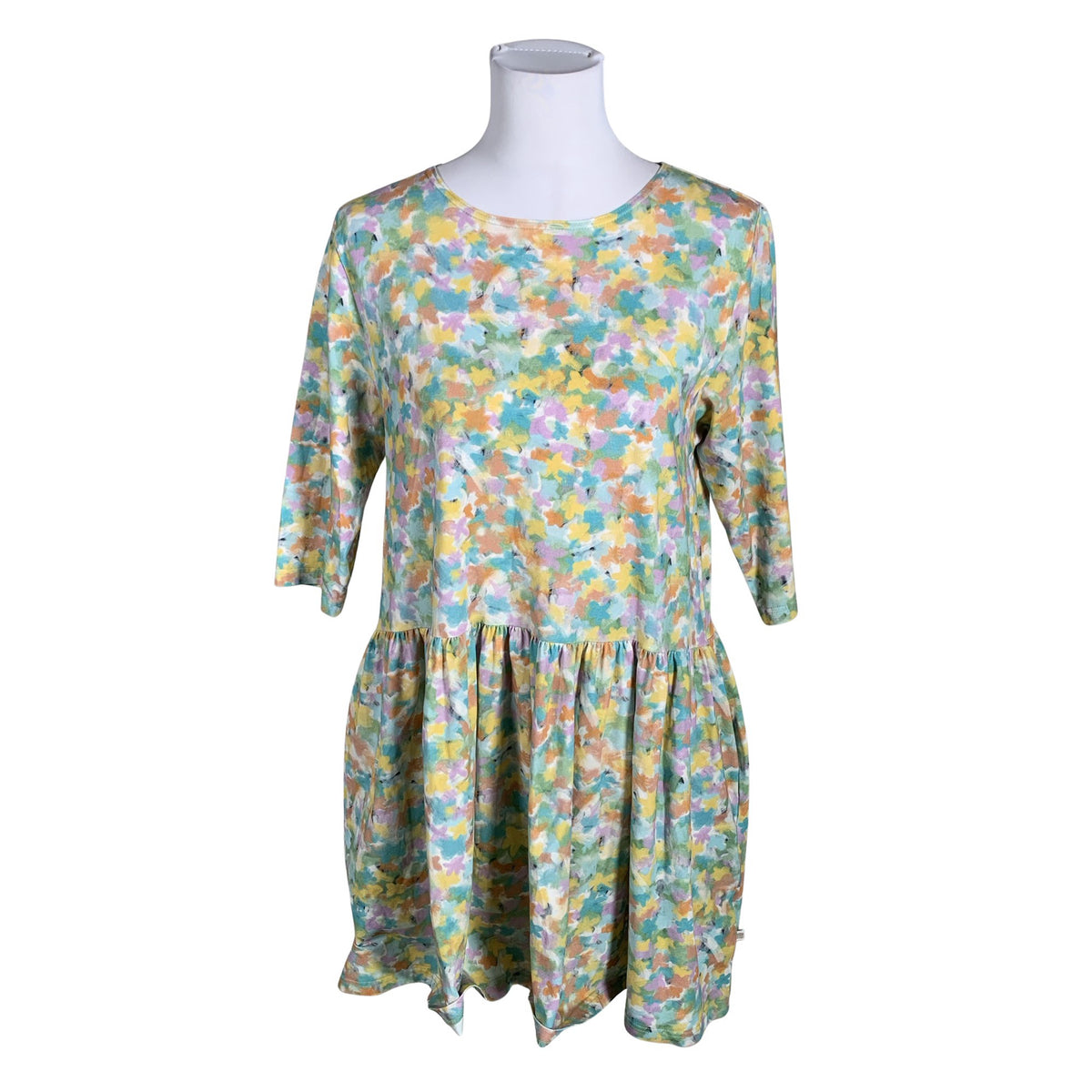 Unisex Puuvillatehdas - Trikotaažist kleit, suurus 36 - Roheline (1)