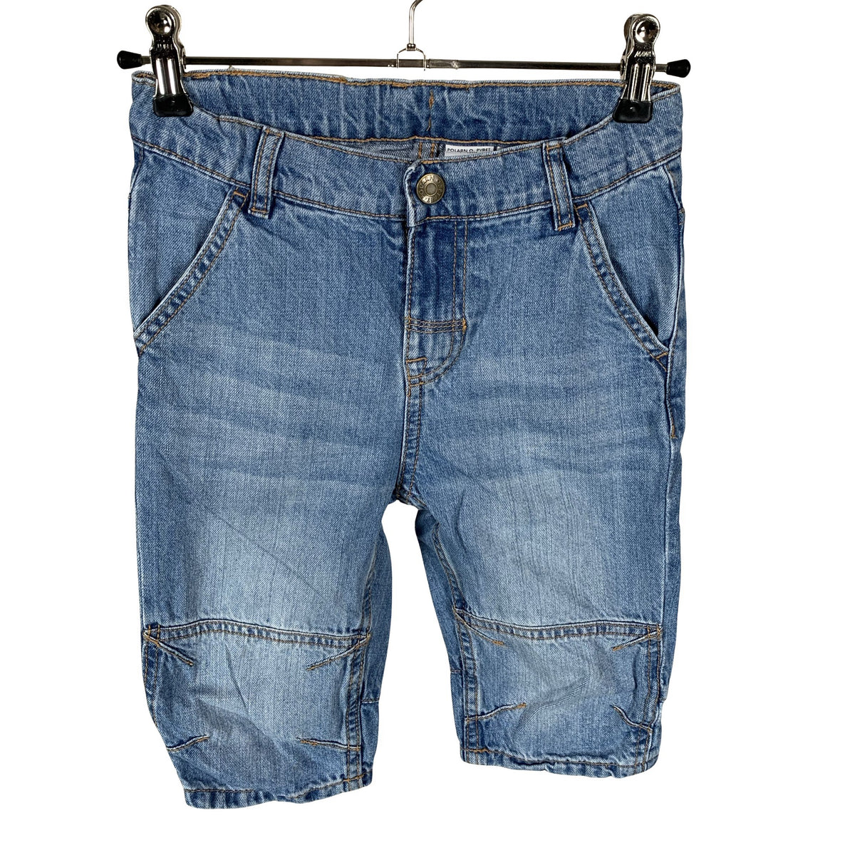 Unisex Polarn O. Pyret - Teksast lühikesed püksid, suurus 116 - 122 - Sinine (1)